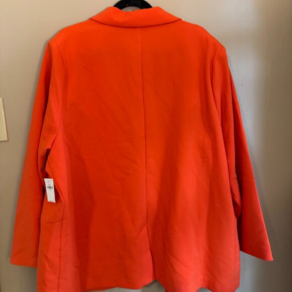 Old Navy Relaxed Blazer Warm Sunset Long Sleeve 2 Button Unlined Jacket - Picture 12 of 16